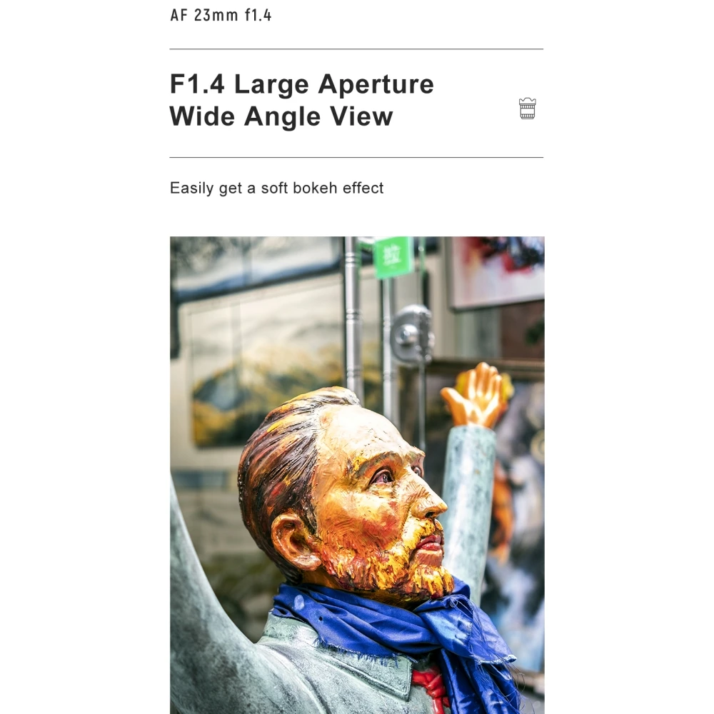 VILTROX 23 مللي متر F1.4 كاميرات عدسة APS-C التركيز التلقائي فتحة كبيرة رئيس عدسة لسوني E نيكون Z Fujifilm X جبل الكاميرا