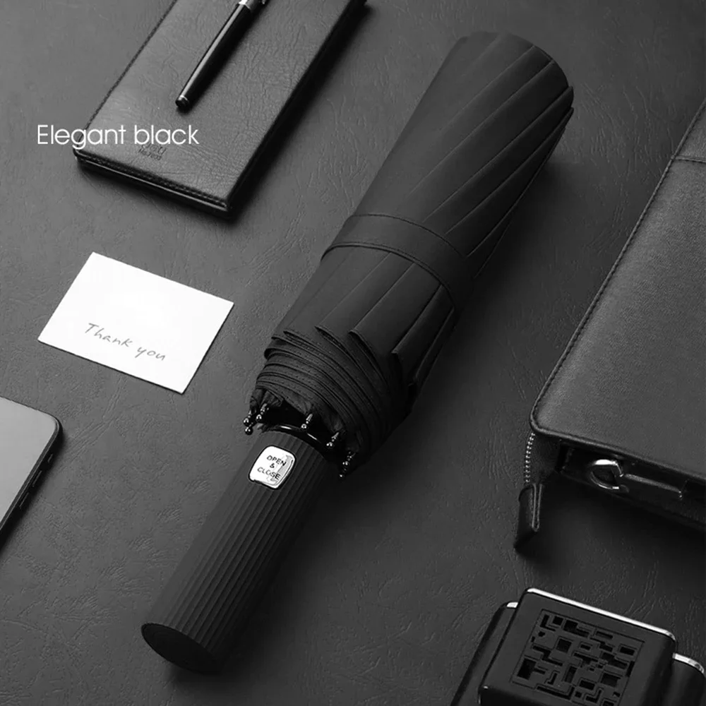 

Летний полностью автоматический деловой зонт от солнца, защита от солнца от солнца и дождя, виниловый зонт двойного назначения, зонт с римским узором