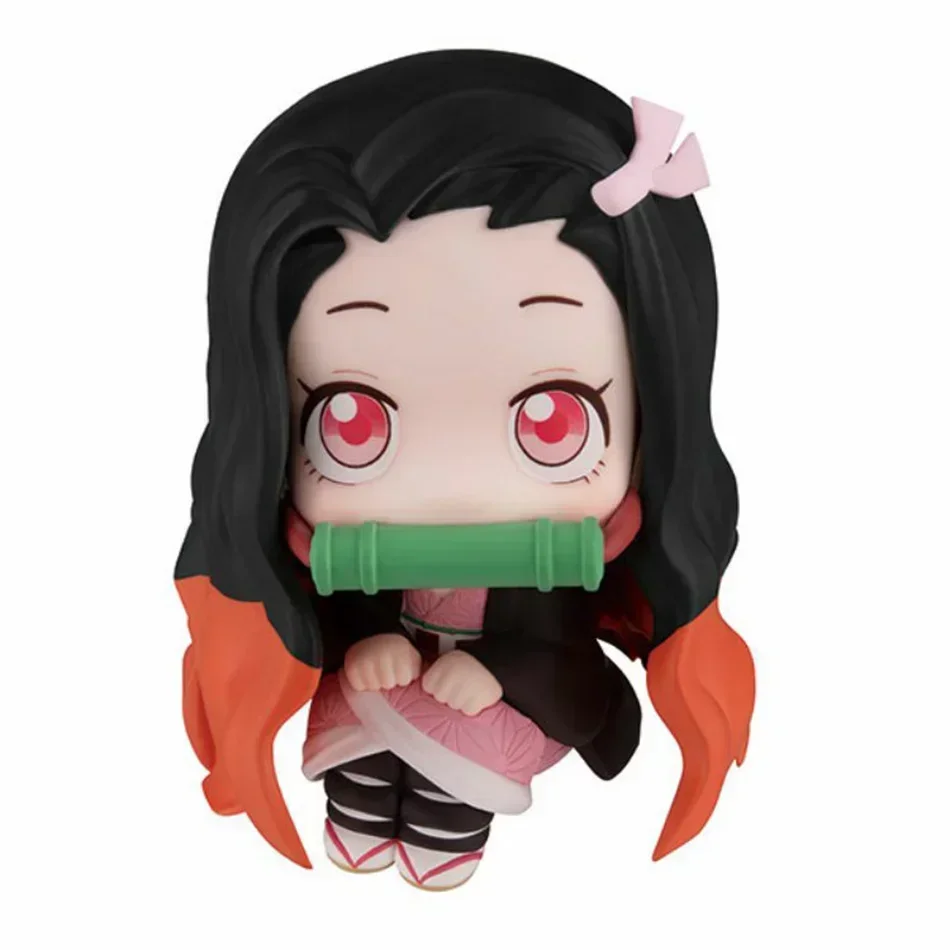 Demônio assassino figura ação kimetsu yaiba personagens animados coleção de brinquedos mh olhando para cima kamado tanjirou nezuko modelos de