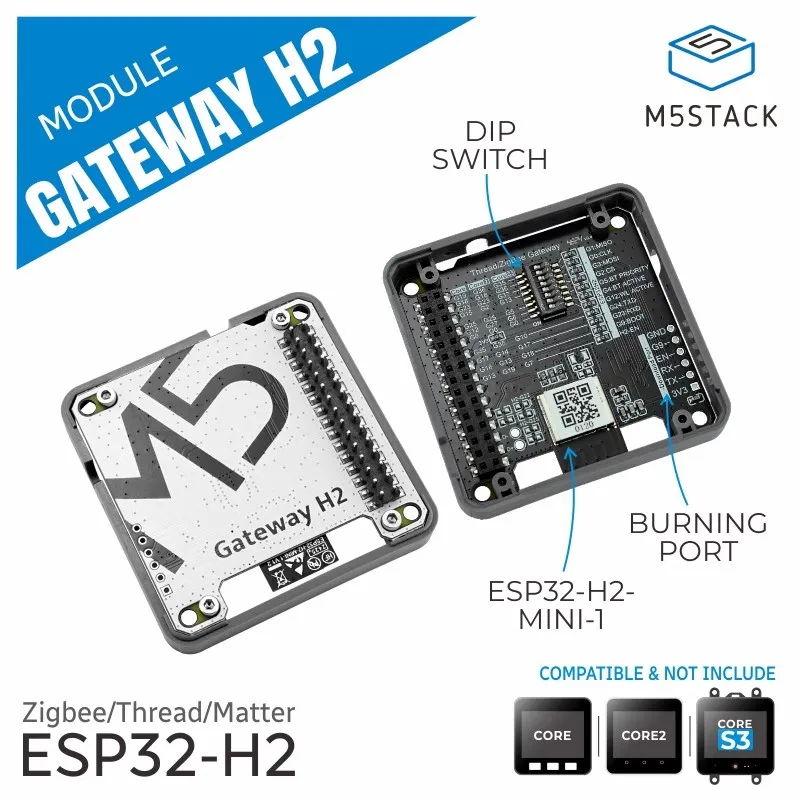 

Модуль разработки шлюза M5Stack H2 ESP32-H2 поддерживает Zigbee/Thread