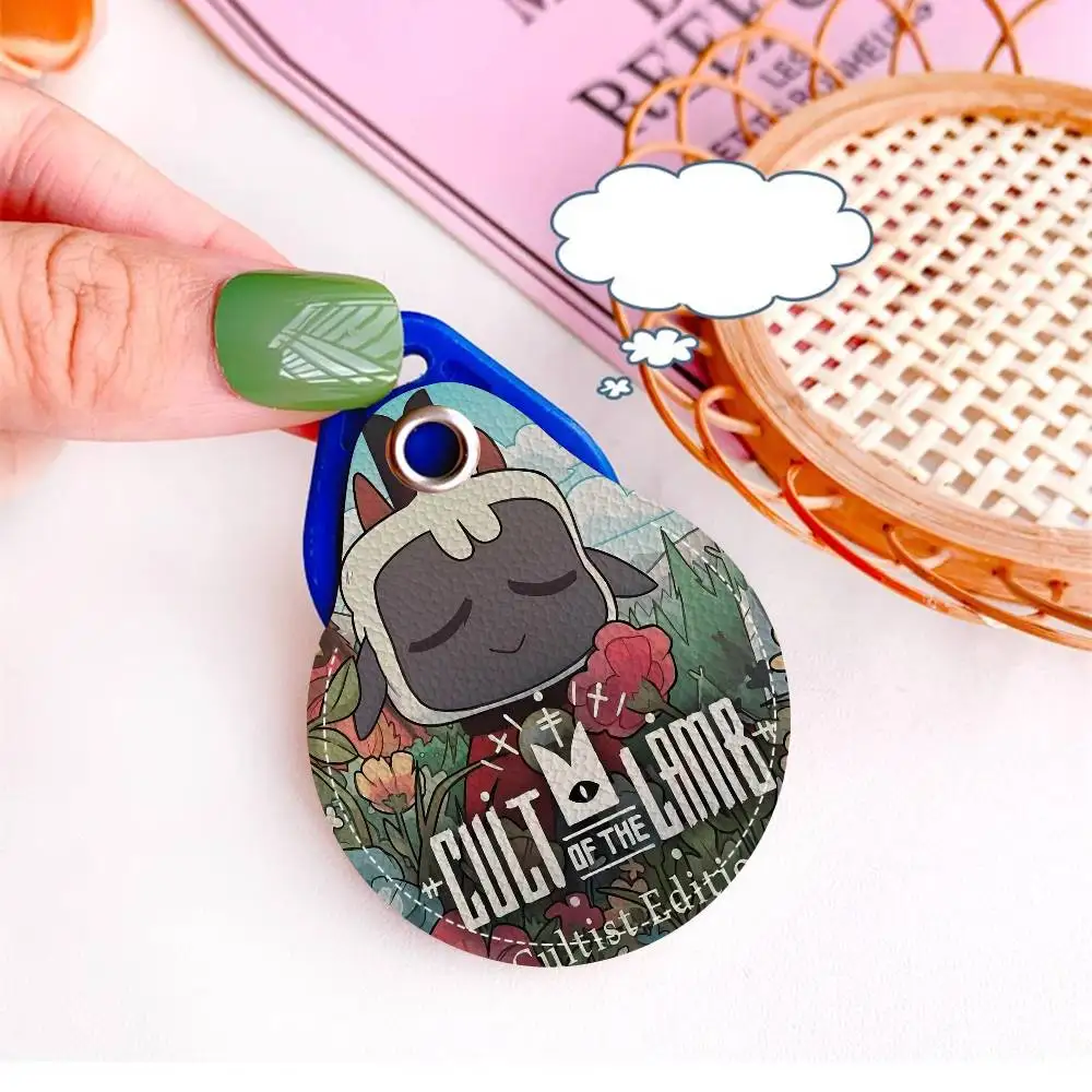 C-Cult O-Of T-The L-Lamb V-Video لعبة الوصول حامل بطاقة الغطاء الواقي مصعد بطاقة حالة الحيوانات الأليفة مكافحة فقدان جهاز تعقب