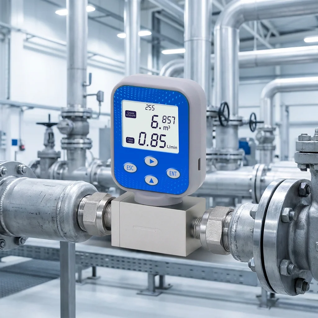Micro Gas Thermal Mass Flow Meter Gas Flow Sensor Micro Mini Flow Meter for Gas  Compressed air Propane Oxygen
