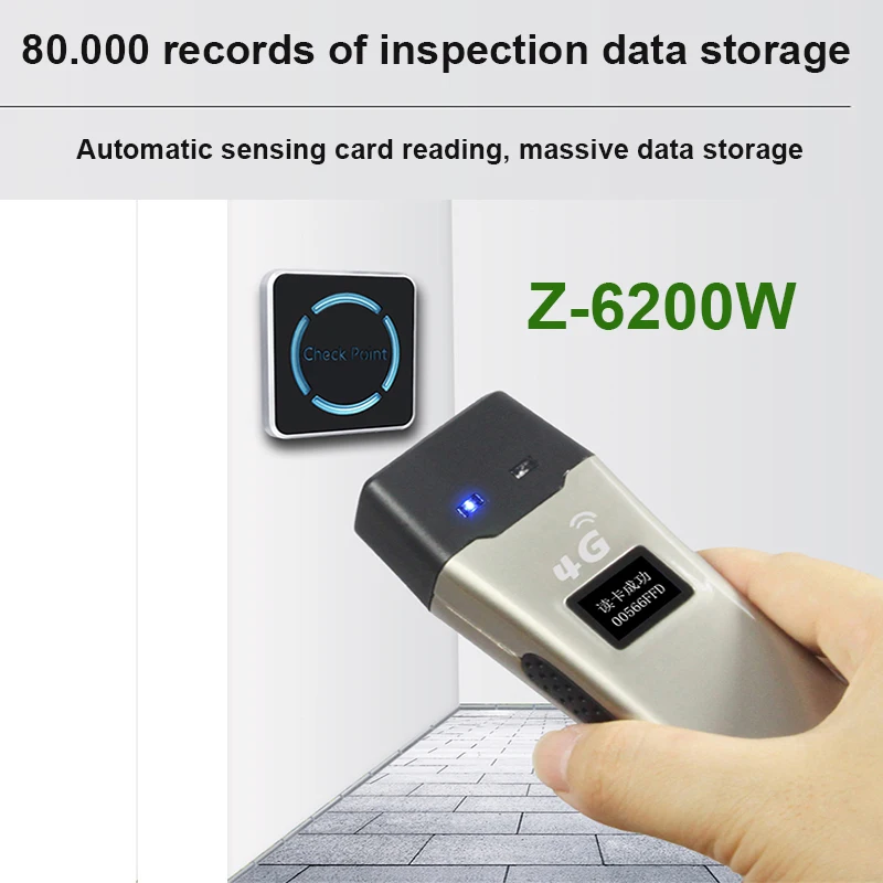 ZOOY Patrol Z-6200WF WiFi نظام جولة الحراسة نقل البيانات في الوقت الحقيقي خمسة مستويات LED آلة دورية الإضاءة