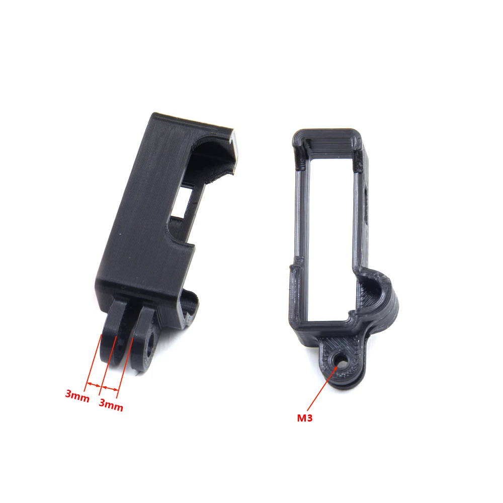 PHISITAL 3D stampato TPU Naked Camera 8 staffa di supporto per GEPRC Naked gopro 8 fpv drone Frame parti fai da te M5/M3/M2 hole