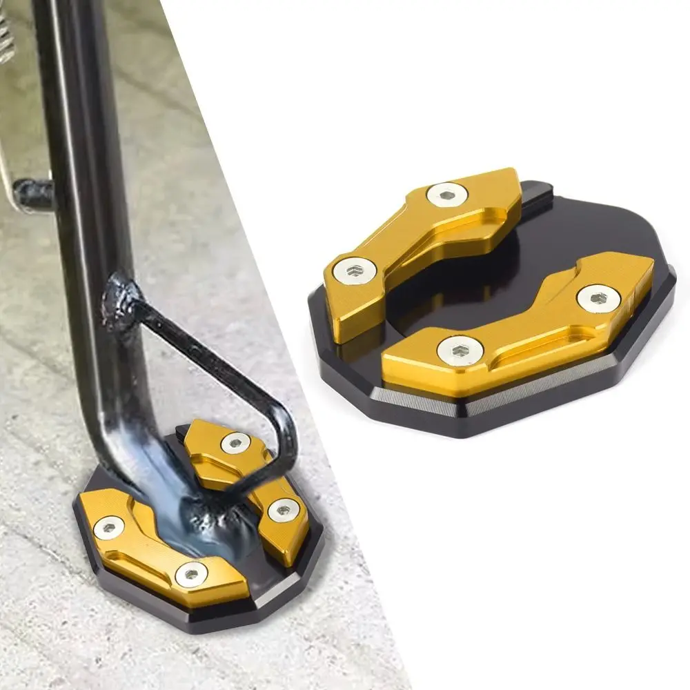 

Motorcycle Side Stand Cover Aluminum Alloy Motorcycle Stands Pad Universal Bicycle Foot Extension Kickstand Accessories
