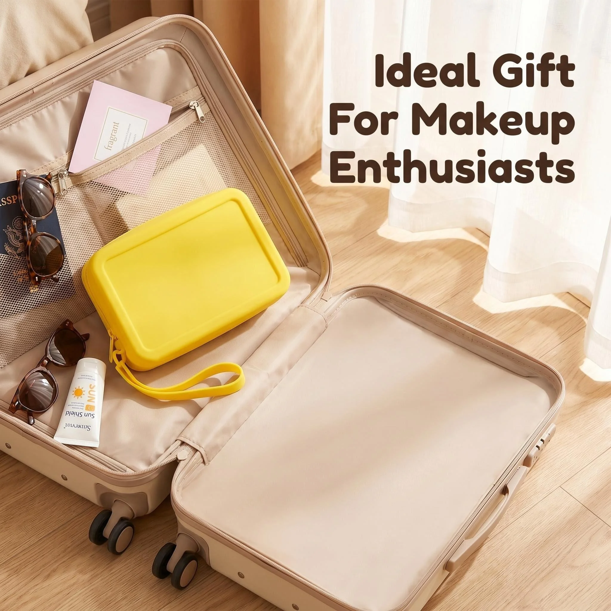 Soft Silicone Cosmetic Pouch Wear Resistant Easy Clean Makeup Toiletry Portable Organizer Travel Daily Gift Women Travel Lovers