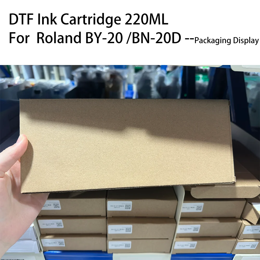 BY-20 BN-20D Wkład atramentowy DTF pełen z 220 ml atramentu DTF z chipem do drukarki Roland BY-20 BY20 BN-20D BN20 BKCMYWH — zdjęcie produktu 3