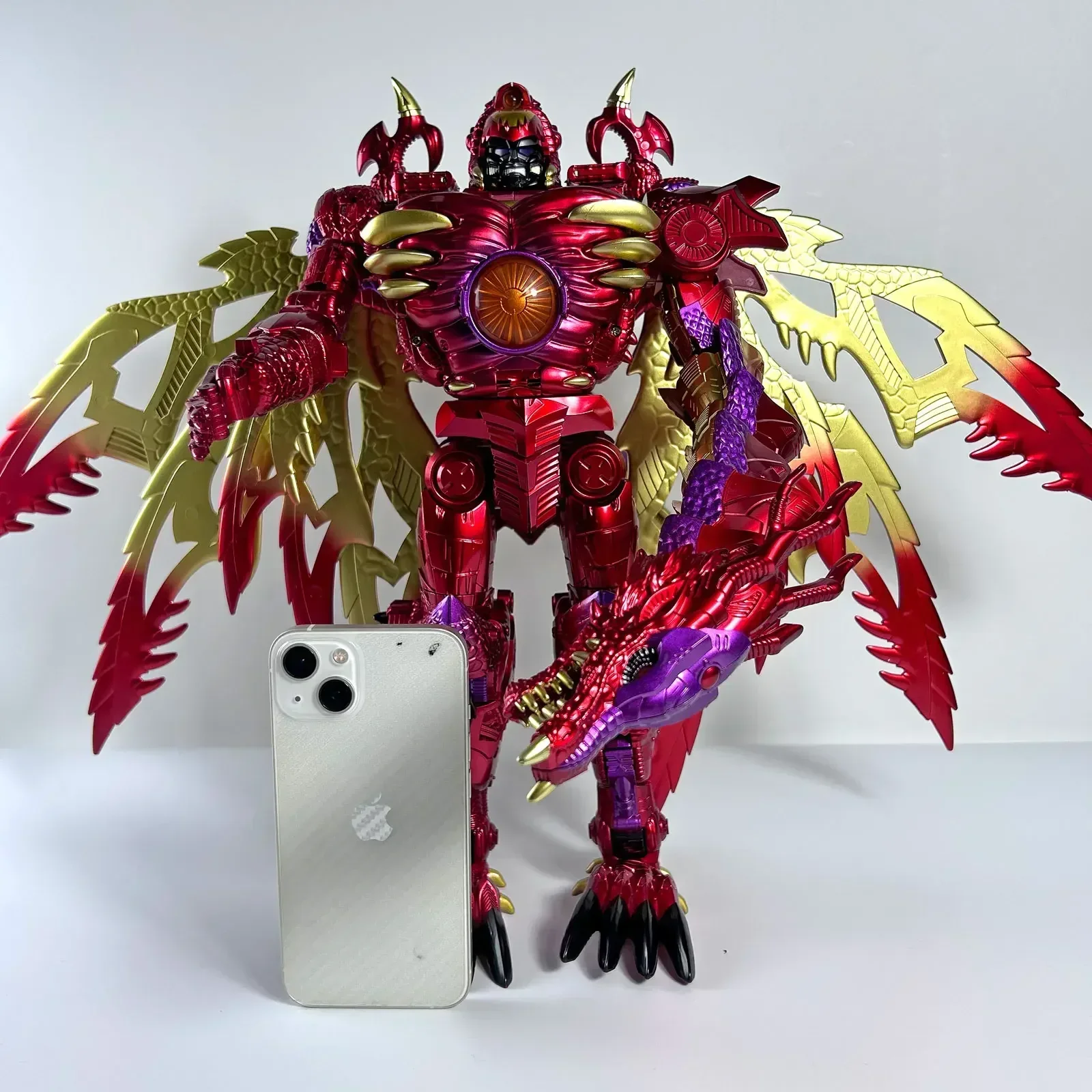 In Stock BMB Transformation Toy TAIBA RD-01 RD01 Extra Large TRANSMETAL 2 MG Red Dragon Battle Action Figure Toy Collection Gift