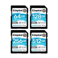 Kingston SD Card 64GB 128GB 256GB SDG3 Memory Cards Up to 170MB/s Read V30 U3 Flash Card C10 for Camera