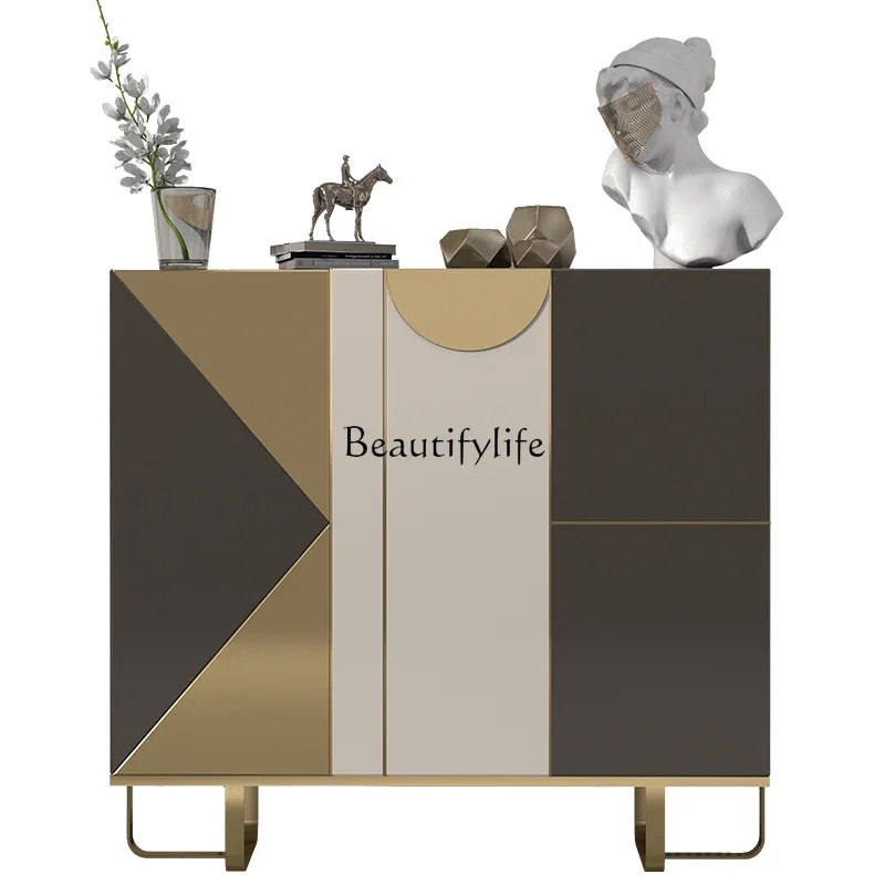 

FG28Light luxury door cabinet Large capacity Italian minimalist living room locker