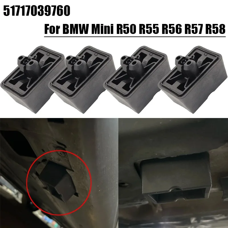 1/4PCS Car Jack Point Pad Lifting Support Plug Lift Block 51717039760 For BMW Mini R50 R55 R56 R57 R58 Car External Parts