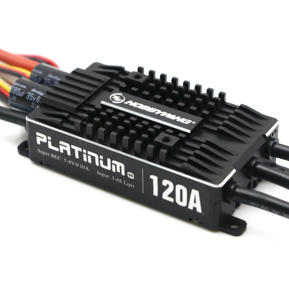 Hobbywing Platinum Pro V4 120A 3-6S Lipo BEC Empty Mold Brushless ESC for RC Drone Aircraft Helicopter