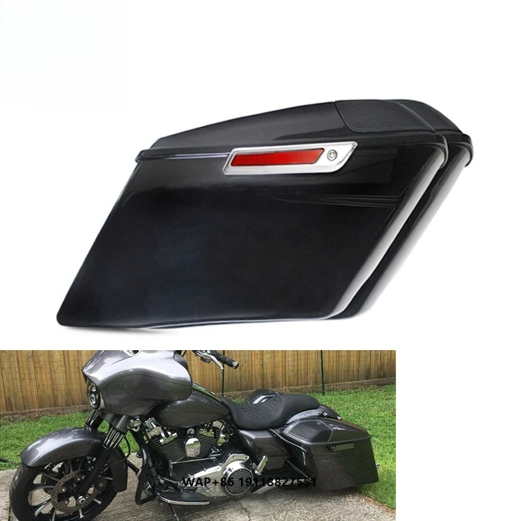 

Motorcycle Saddlebag Lids Cutouts Grilles Covers for Touring Electra Street Glide 2014-2021 Touring Road King Glide CVO