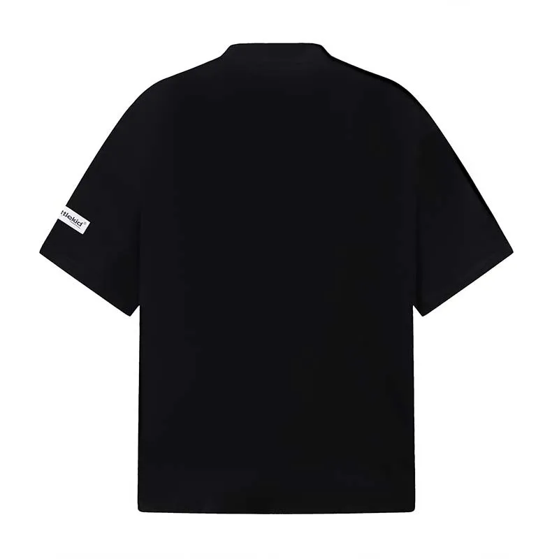 Men's High Street Printed T Shirts Loose Fit Vibe Style Hip Hop Tees Summer Short Sleeve Tops Personality Painted Tshirt