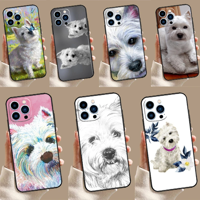 Westie Dog Case For Samsung Galaxy A26 A16 A36 A56 A15 A35 A55 A14 A34 A54 A12 A32 A52 A13 A33 A53 A17