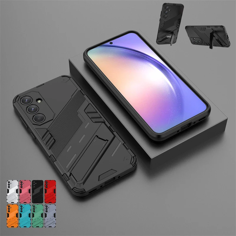 For Samsung A55 Case Cover Samsung Galaxy A55 5G Capas New Armor Phone Back Bumper Shockproof For Cover Samsung A55 A 55 Fundas