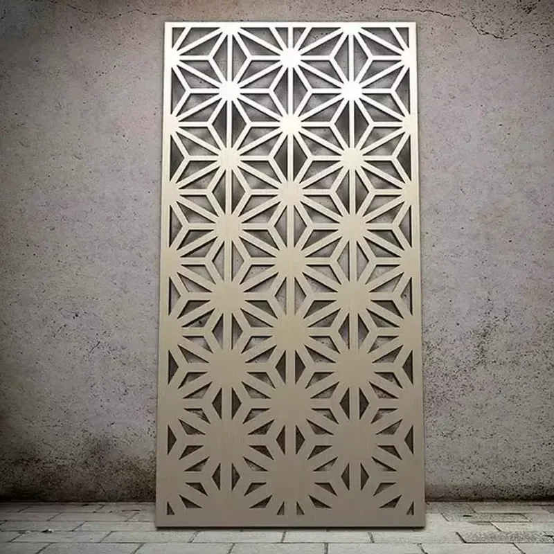 Decorative Stainless Steel Privacy Fence Custom Villa Garden Decorative Cut Stainless Steel Fence Panels