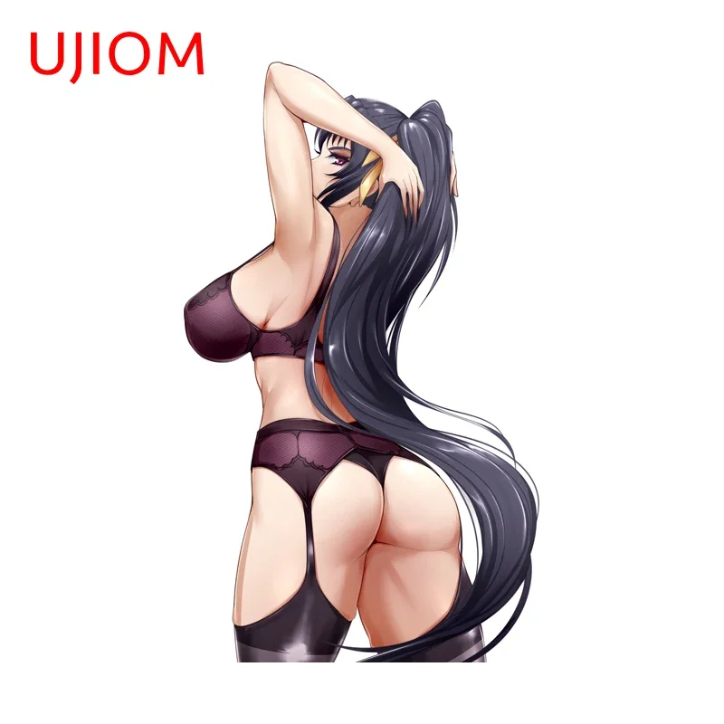 UJIOM Seductive Himejima Akeno Standing Posture Wall Sticker Trendy Eye Catching Vinly Decal Novelty Kitchen Wardrobe Decor