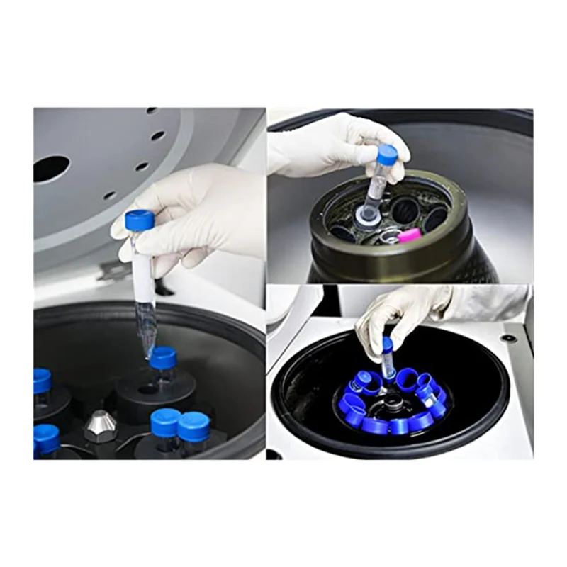 Tubes à centrifuger coniques Gfc 15ML, 100 pièces Tubes à essai en plastique stériles avec bouchons à vis, récipient en polypropylène