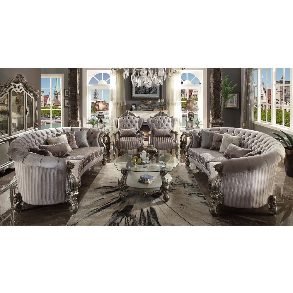 Elegant Furniture European Style Sofa Set Arabic Style Living Room Furniture for Home Use