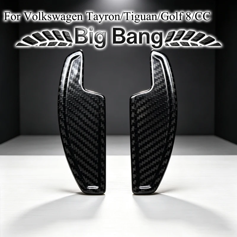 Suitable for Volkswagen/Tayron/Dry Carbon Fiber Steering Wheel Paddle Shifters for Cars