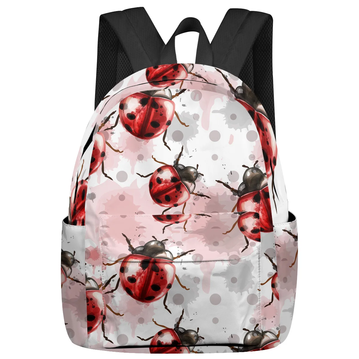 

Watercolor Paint Insect Ladybug Feminina Backpacks Teenagers Student School Bags Laptop Backpack Men Women Female Travel Mochila