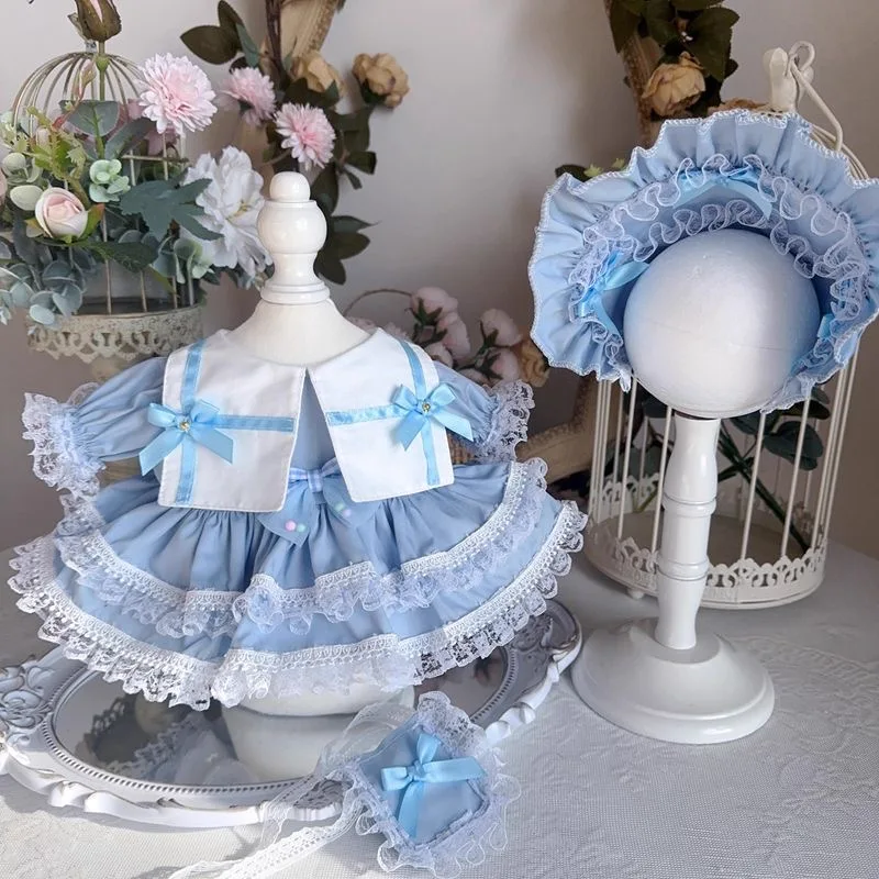 

Lovely 10cm cotton doll clothes 20CM Doll Clothes , Xingdailu /Lina / Beier Skirt, 55CM Reborn Doll Dress Hat