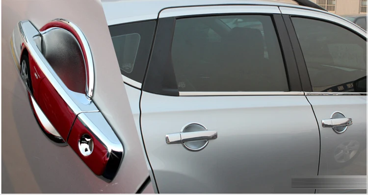 For KIA Spectra 2004-2009 Cerato Chrome Trim Exterior Door Handle Covers 2005 2006 2007 2008 Accessories Stickers Car Styling