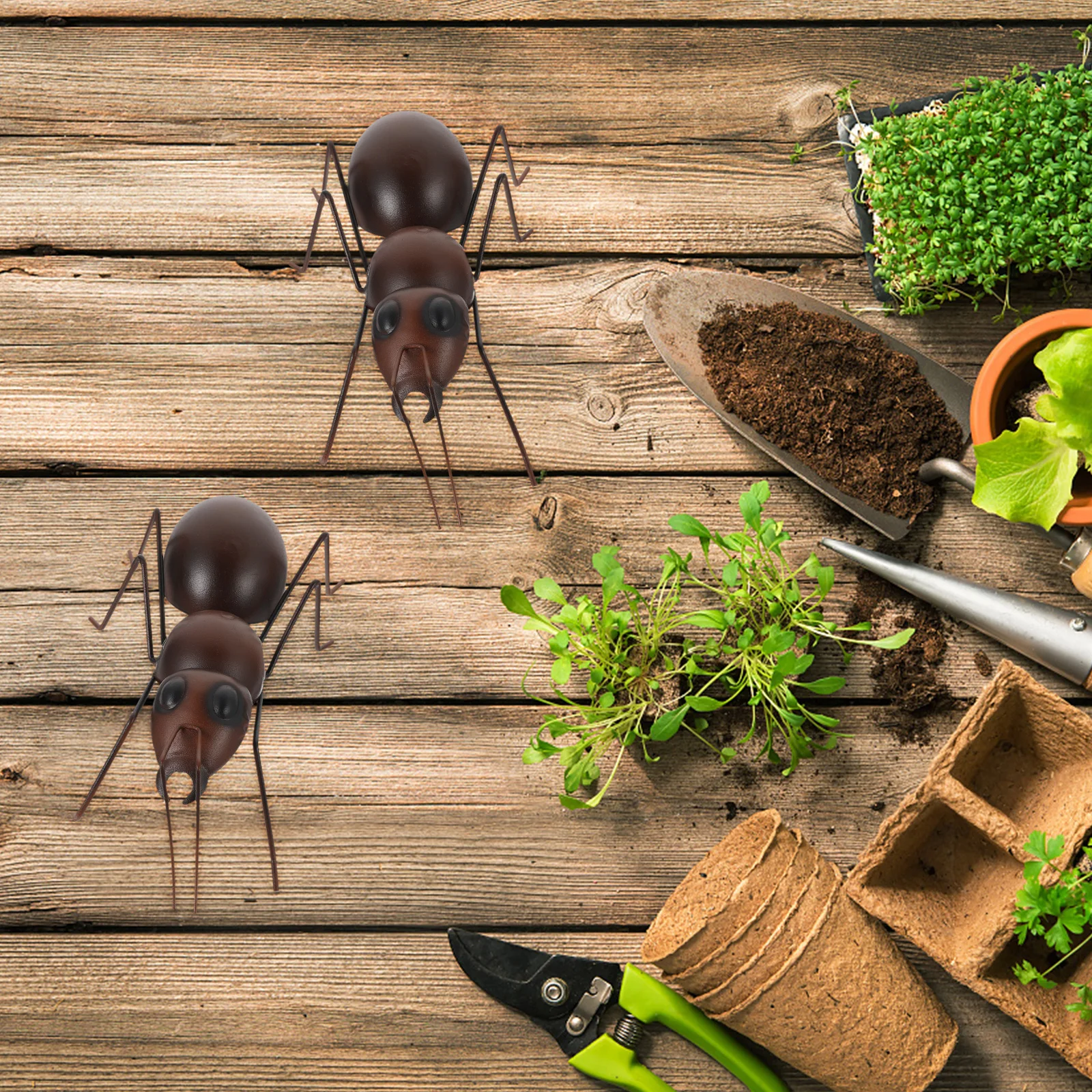 

Iron Ant Ornament Cute Statue Garden Decor Outdoor Crafts Balcony Adornment Yard Art Iron Arts Ants Decor Lawn Decoration