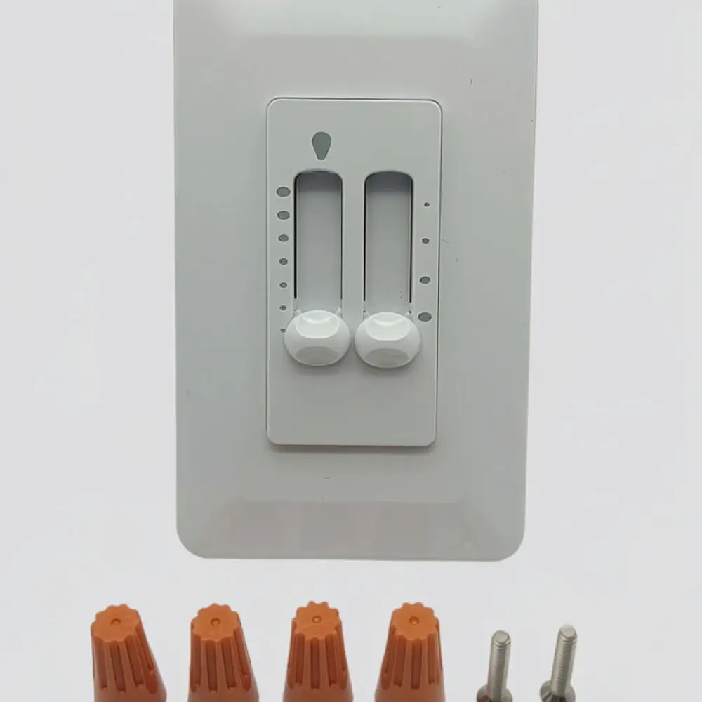 120V Wall Control Switch For Ceiling Fan Light Stepless Dimmer 3 Speed Regulator Panel Home Improvement Device