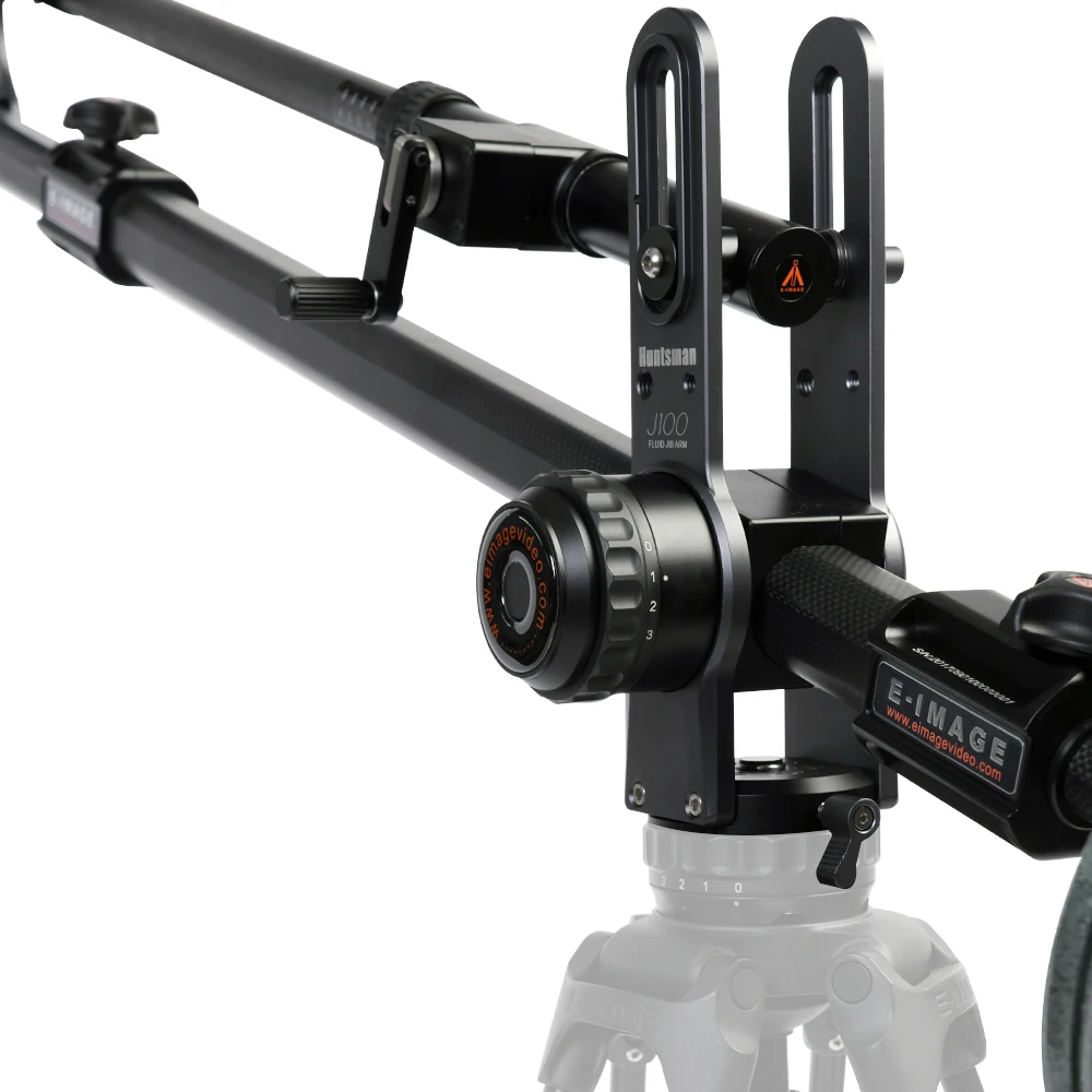 E-IMAGE Huntsman J100 75mmボウルサイズ パララックスコントロール フリュードドラッグ カメラクレーンジブキット