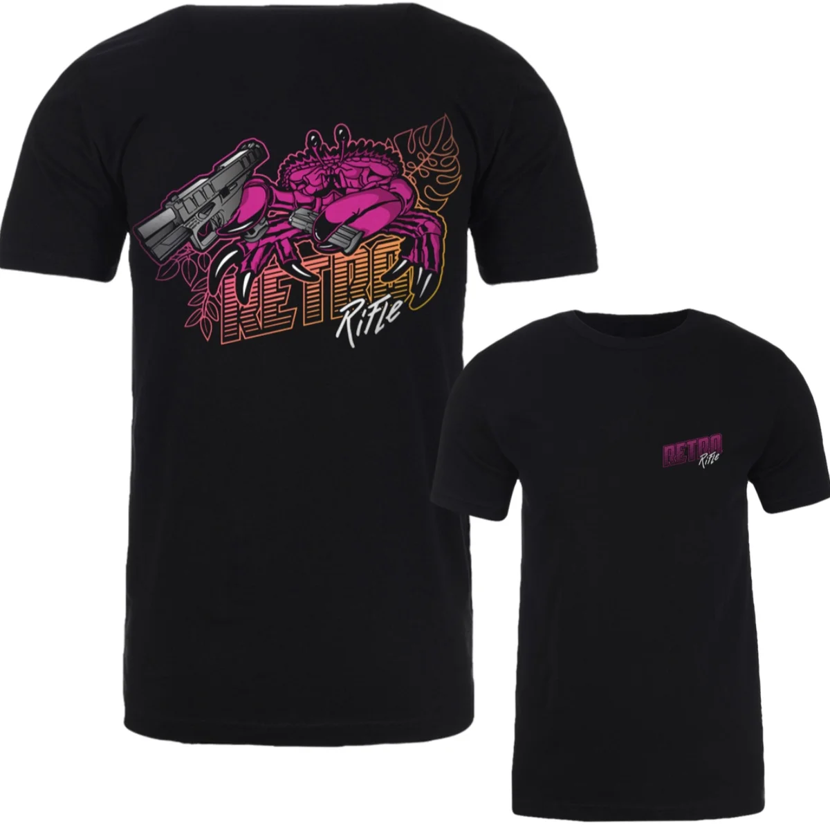 New Retro Rifle - Men's T-Shirt - Crab Tee Graphic Printing High-end Luxury Unisex Style Both of Men and Women