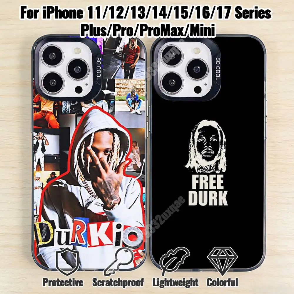 

Rapper Lil D-Durk Phone Case for iPhone 17 16 15 Max Mini 14 13 Pro Plus 12 11 X XS Air IMD Cover