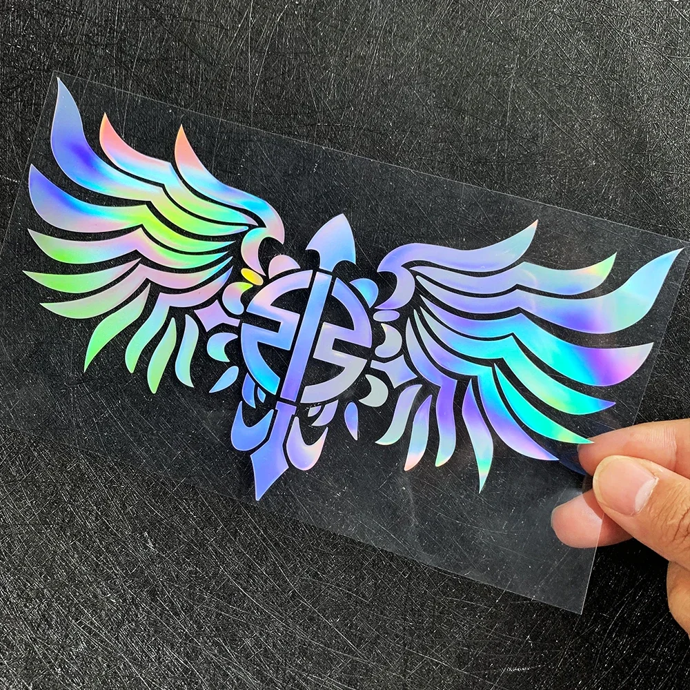 High Visibility Wings Logo Stickers, Reflective Decals for Kawasaki Z900 Ninja Versys 650 Exterior Decor