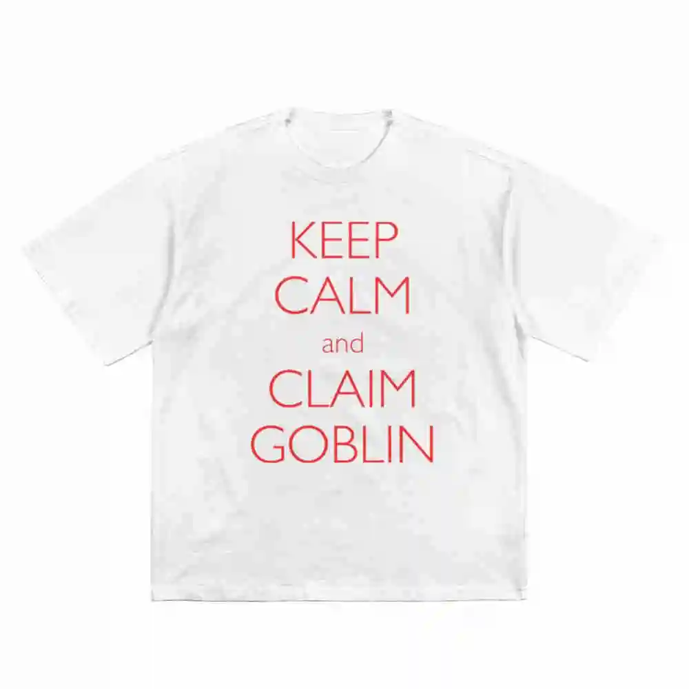 Blood On The Clocktower Keep Calm And Claim Goblin Short Sleeve Tee 100% Cotton T-Shirt