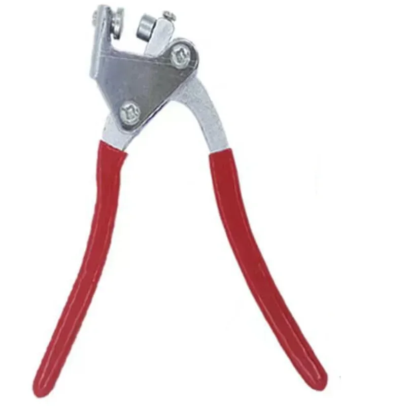 1pc Red Plastic Coated Lead Seal Sealing Pliers Handle Calipers Straight Handle with Support