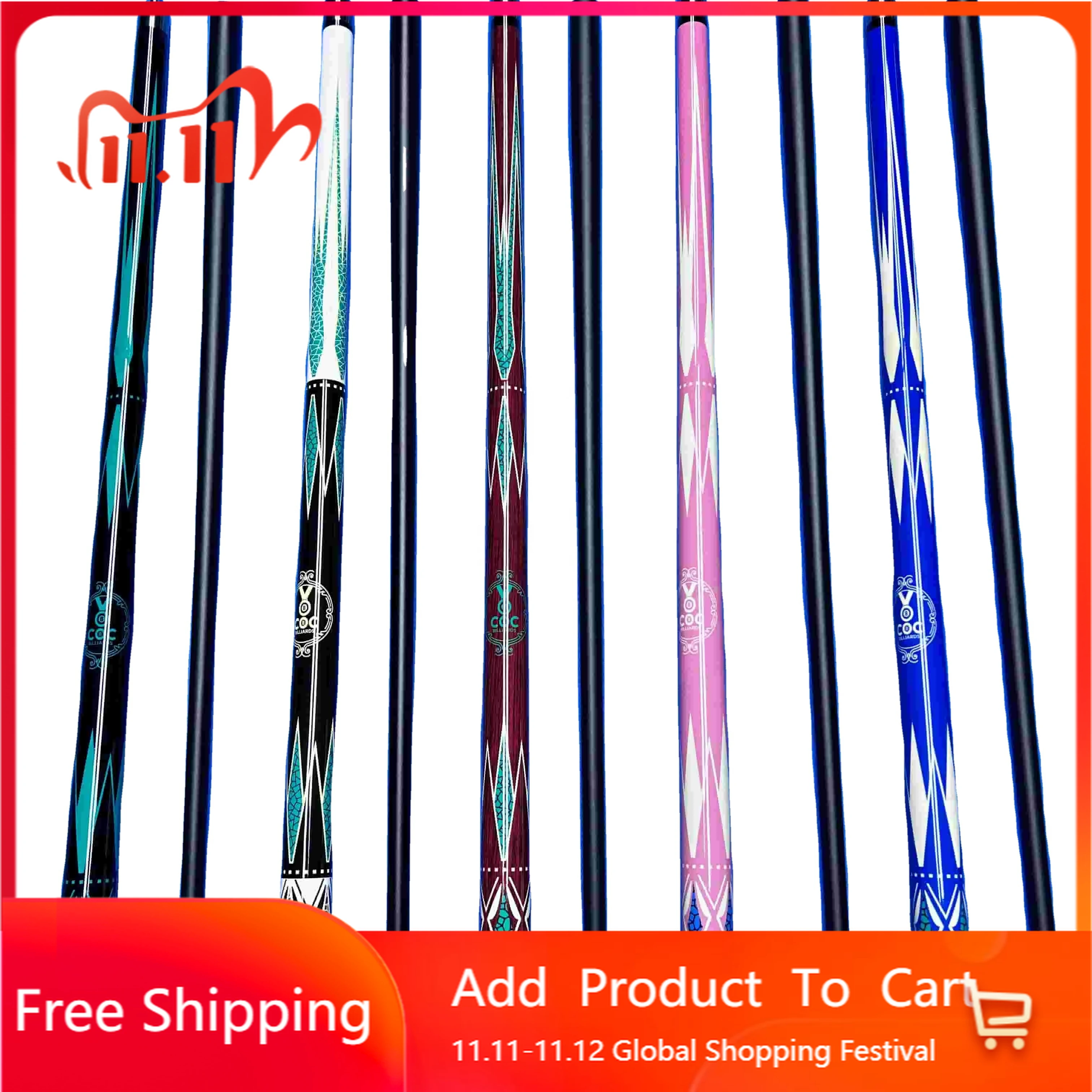 

STLF COC Fiberglass Cue Guangzhou Snooker Carbon Fiber Cue Pool Cue Stick 12.5mm Wholesale