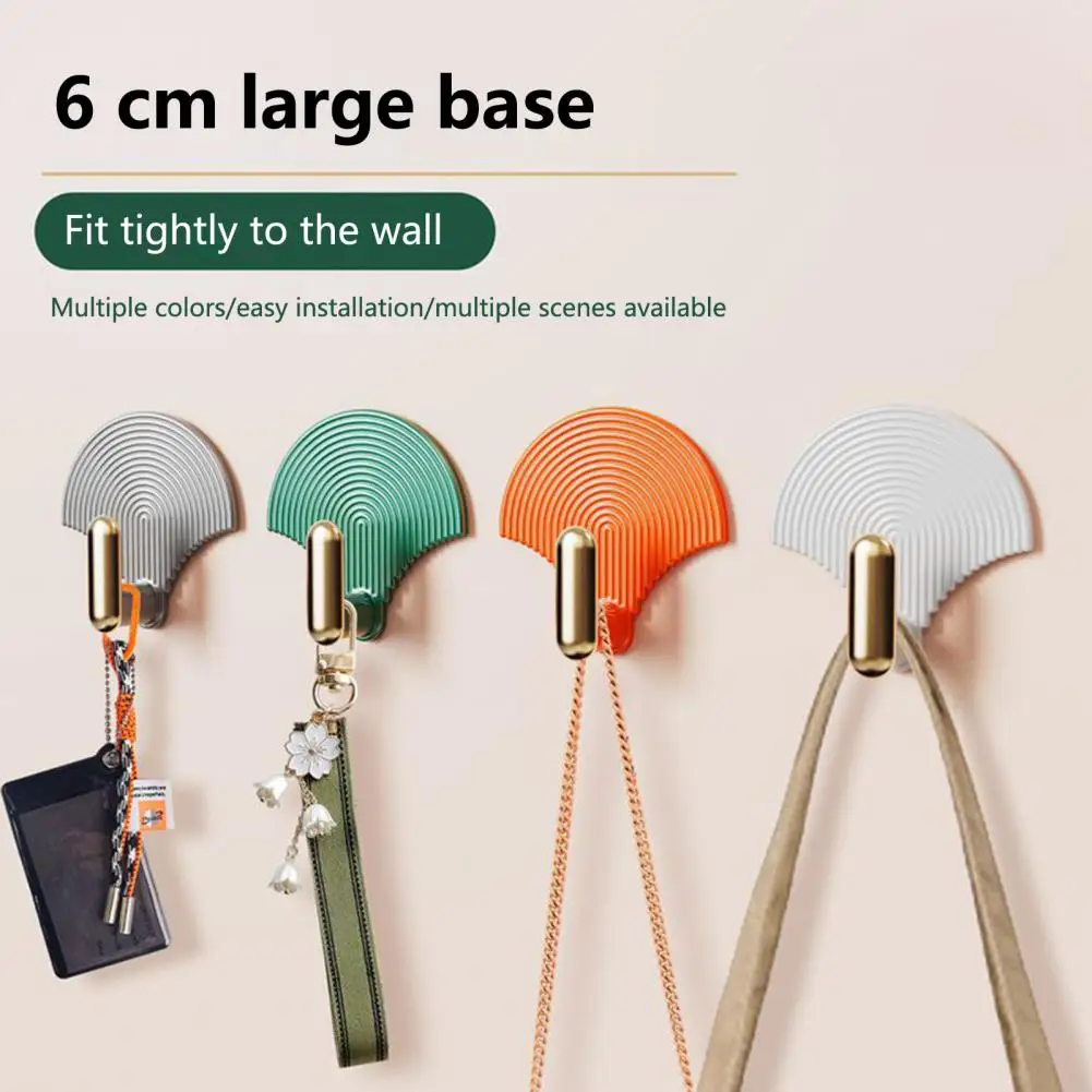 

4Pcs Practical Sticky Hooks Easy Installation Durable Hanging Hooks Multi-purpose Hanging Storage Hooks