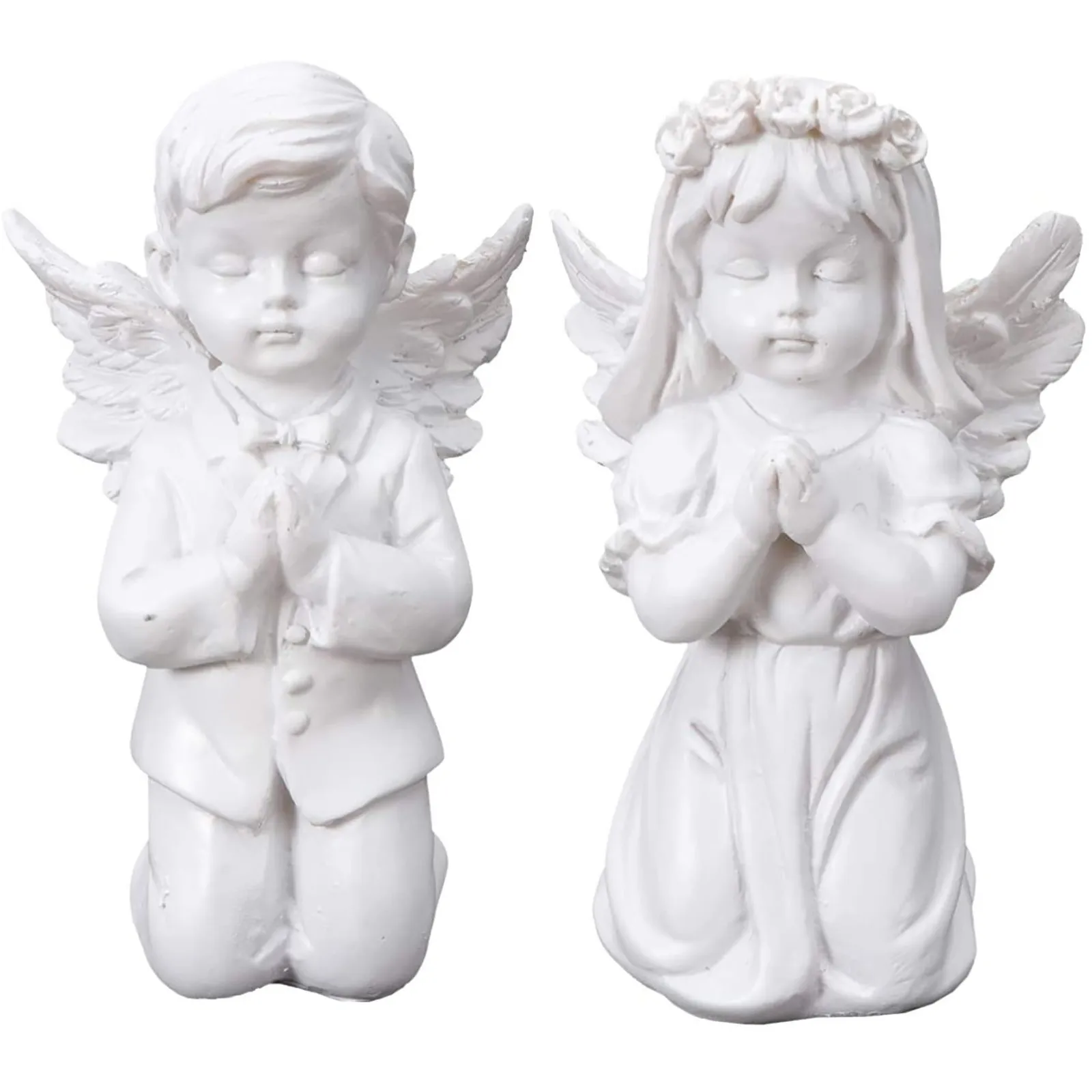 Praying Cherub Adorable Cherubs Angels Statues Figurine Indoor Outdoor Home Household Housewear & Furnishings Dropshiping