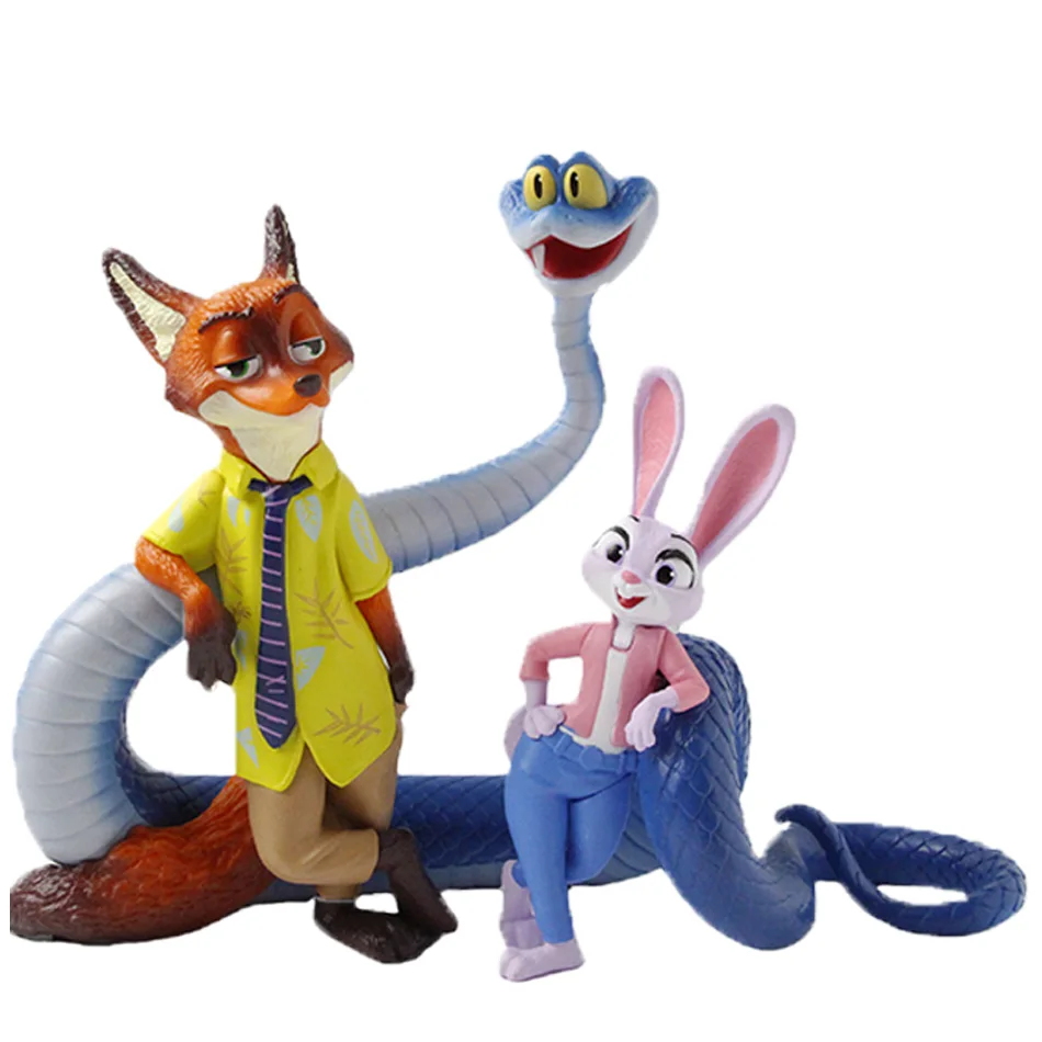 ฟิกเกอร์การ์ตูนจากภาพยนตร์ Hot Film 18 ซม. จูดี้ ฮอปส์ และ นิค ไวลด์ จากเรื่อง Crazy Animal City ทำจาก PVC ของสะสม ตุ๊กตาการ์ตูน ของขวัญคริสต์มาส/ฮาโลวีน