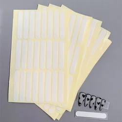 24pcs Showing Shelf Adhesive Practice False Fake Nail Double-sided Removable Nail Art Display Stand Tape Stickers Square Tips