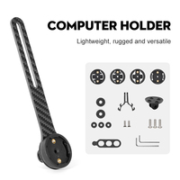 Bike Computer Holder Carbon Cycling Computer Stopwatch Speedometer Mount Holder For Wahoo Garmin Giant Bryton  Light Holder