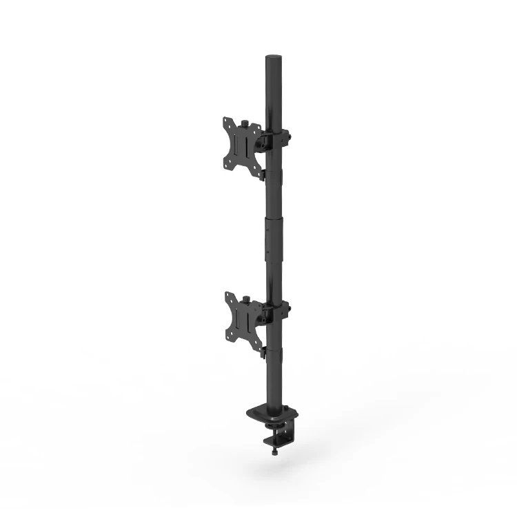 2026 Factory Direct Full Steel Adjustable Dual Display Desktop Mount Bracket