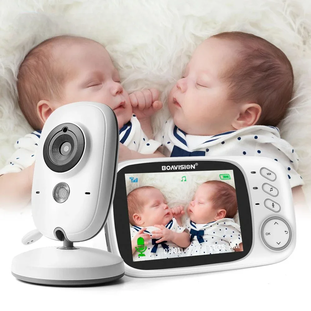 

VB603 Video Baby Monitor 2.4G Wireless With 3.2 Inches LCD 2 Way Audio Talk Night Vision Surveillance Security Camera Babysitter