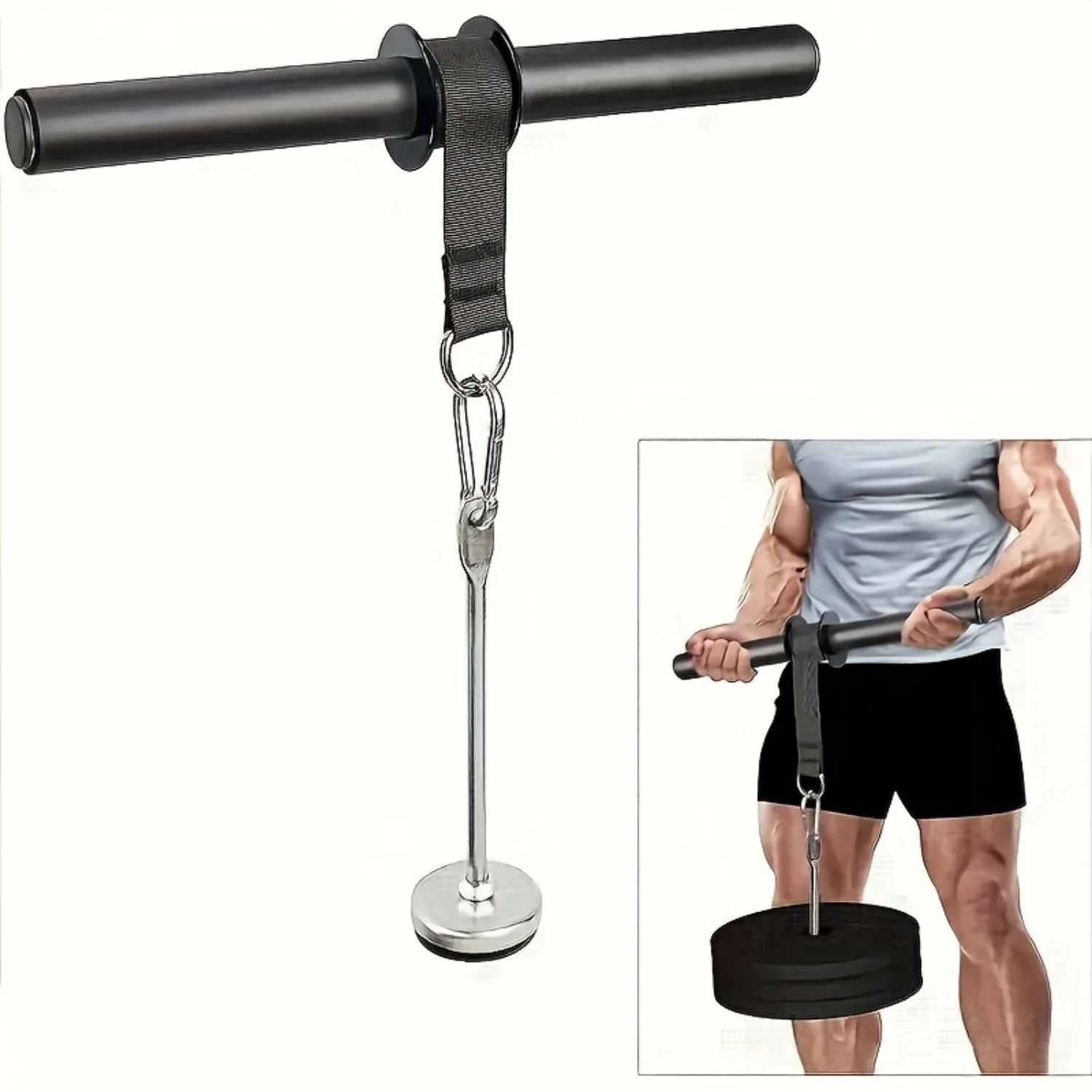 

1pc Strengthen Your Wrist And Forearm Muscles With This Wrist Strength Puller - Perfect For Weightlifting, Fitness & Workouts