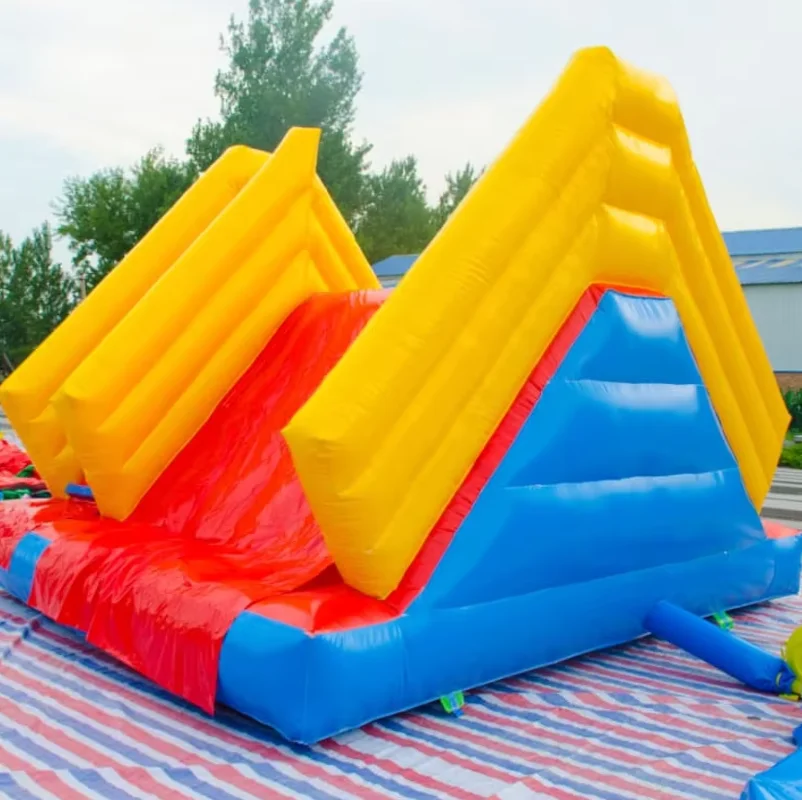 Attractive Outdoor Children's Amusement Park Equipment Manufacturer's Sale Douerfei DDF-055 PVC Inflatable Climbing Wall Slide
