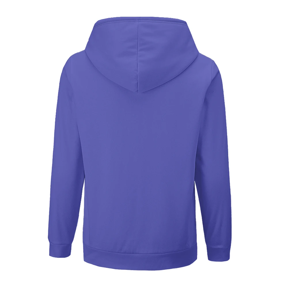 Giacca in cotone da donna, piumino allentato solido femminile con cappuccio, cappotto spesso per giacca cardigan viola classica autunno e inverno