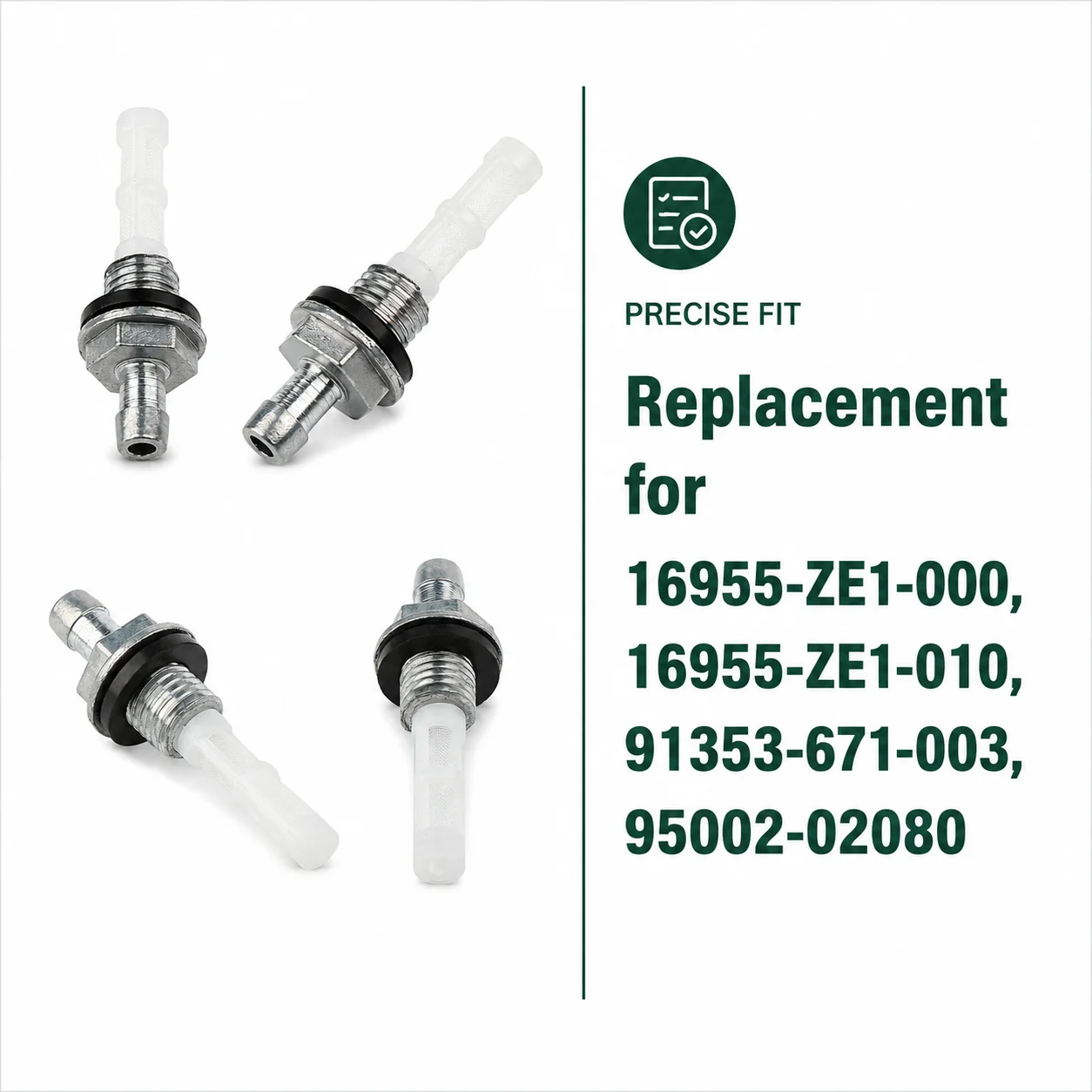 4Pcs Fuel Tank Joint Filter Gas Strainer Replacement for Honda GX120 GX160 GX200 GX270 GX390 168F 172F 188F Engine 16955-ZE1-000