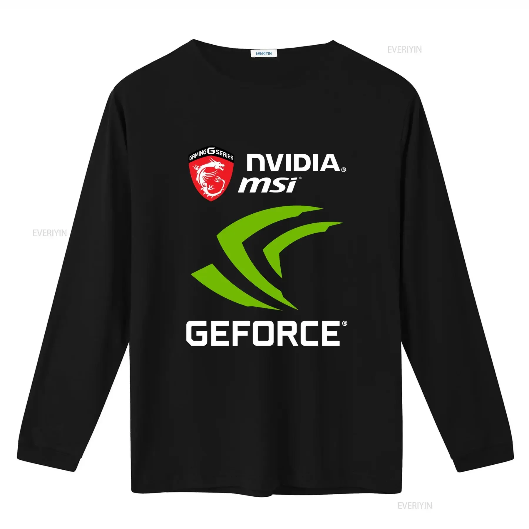 Nvidia Gforce MSI Gaming Series T shirt with Dragon Shield and GeForce Logo for Gamers vintage Washed Stretched Slightly Soft