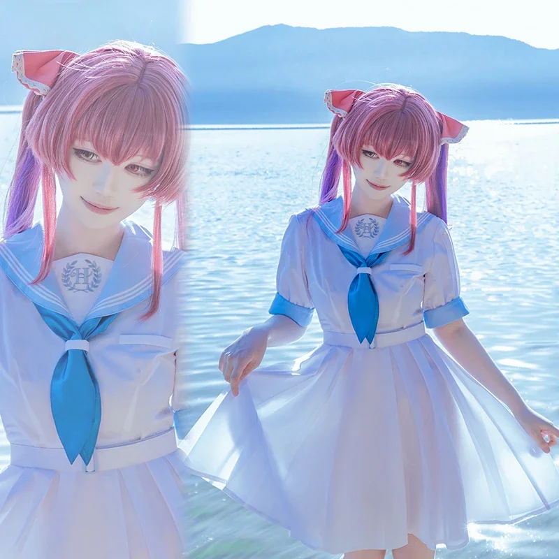 

COSSUN Hololive HoneyWorks Tokoyami Towa / Yukihana Lamy Cosplay Costume VTuber JK Dress School Uniform Women Lovely Outifts